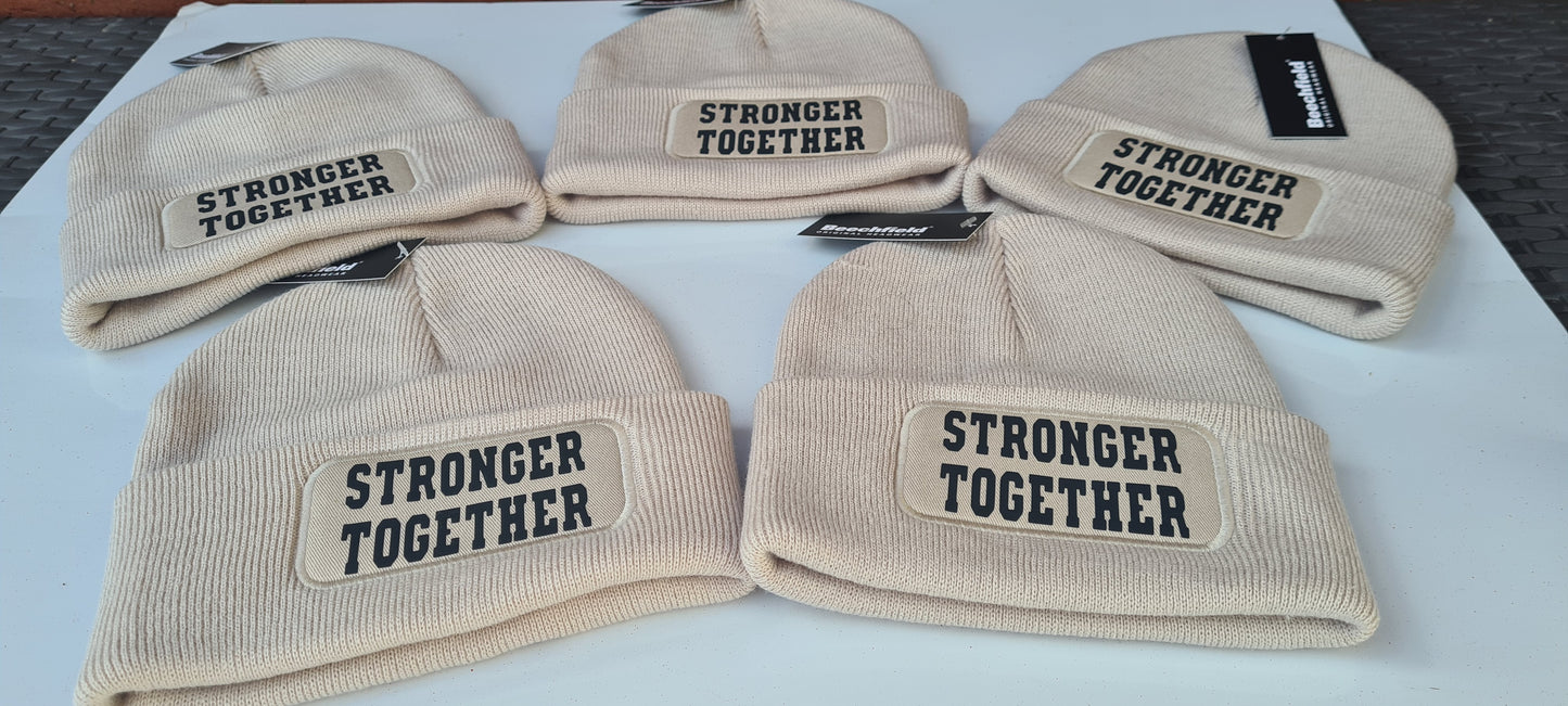 Stronger Together Unisex Sand Patch Beanie