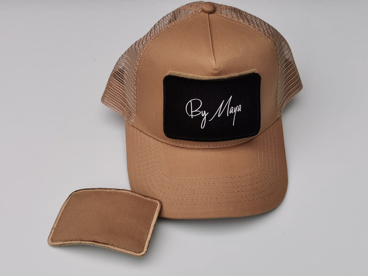 Snapback Trucker Patch Cap Sand