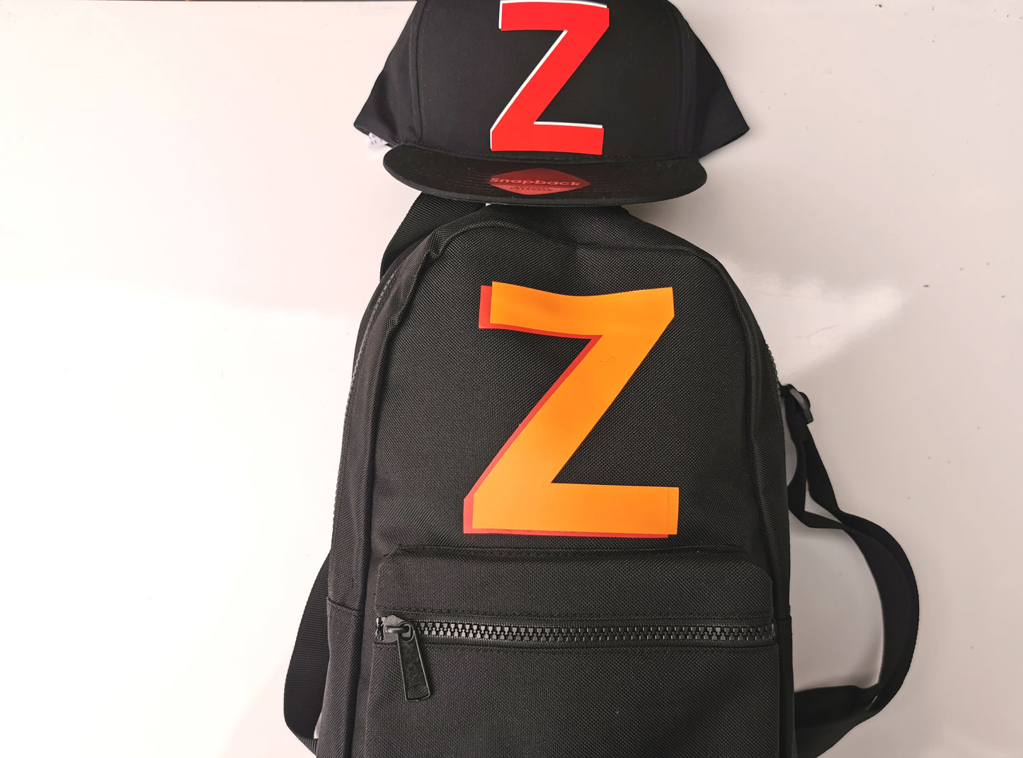 Personalised Black Backpack