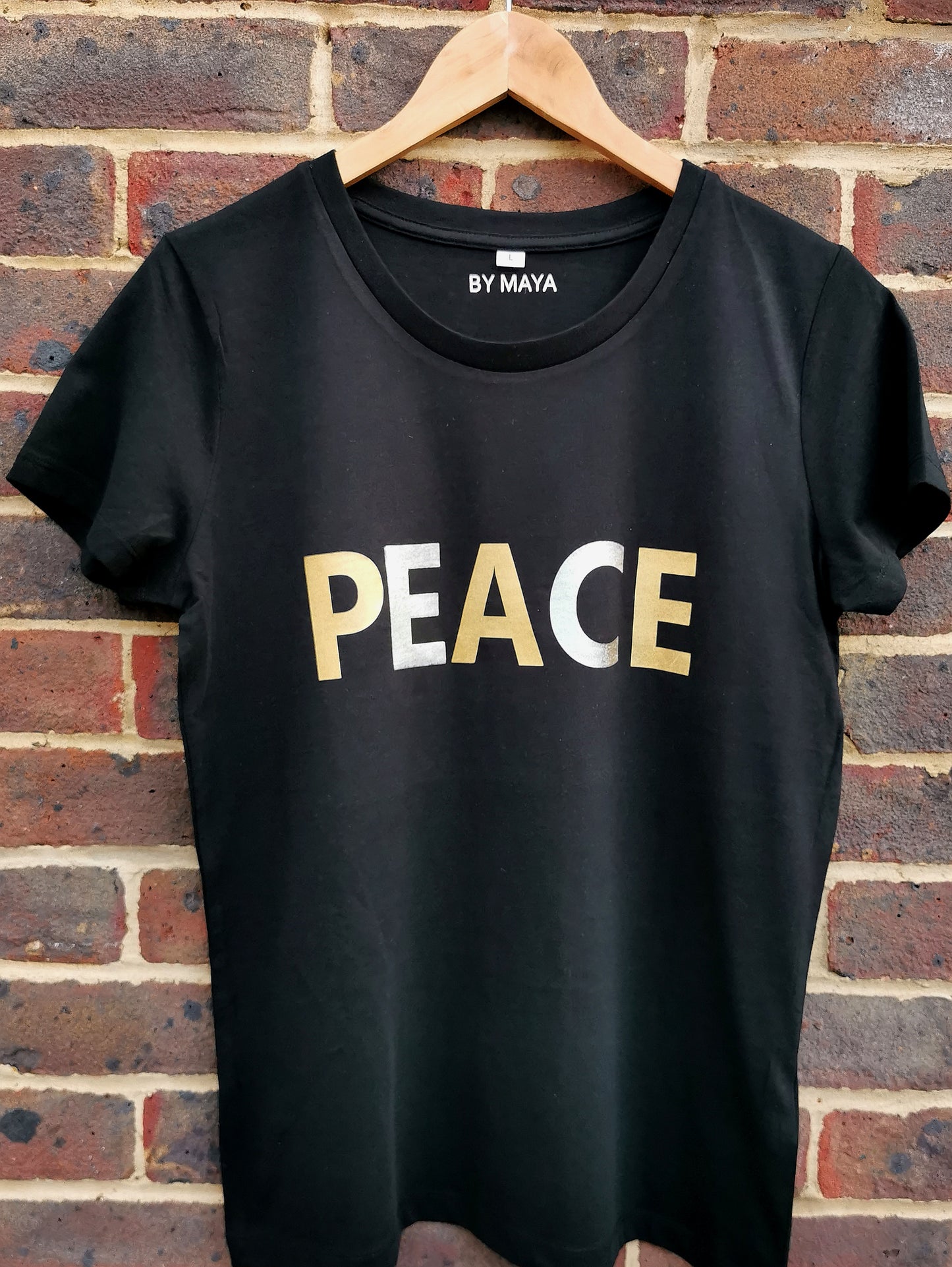 PEACE Ladies Personalised T-shirt