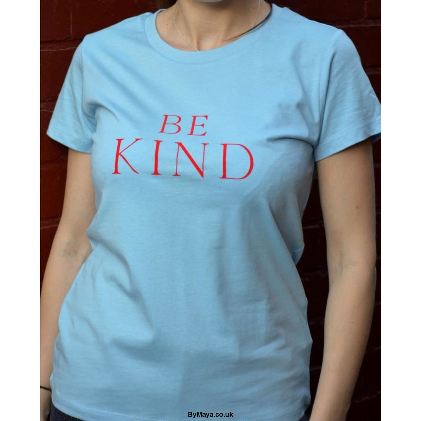 Be Kind Organic Cotton T-shirt Personalized with Vegan