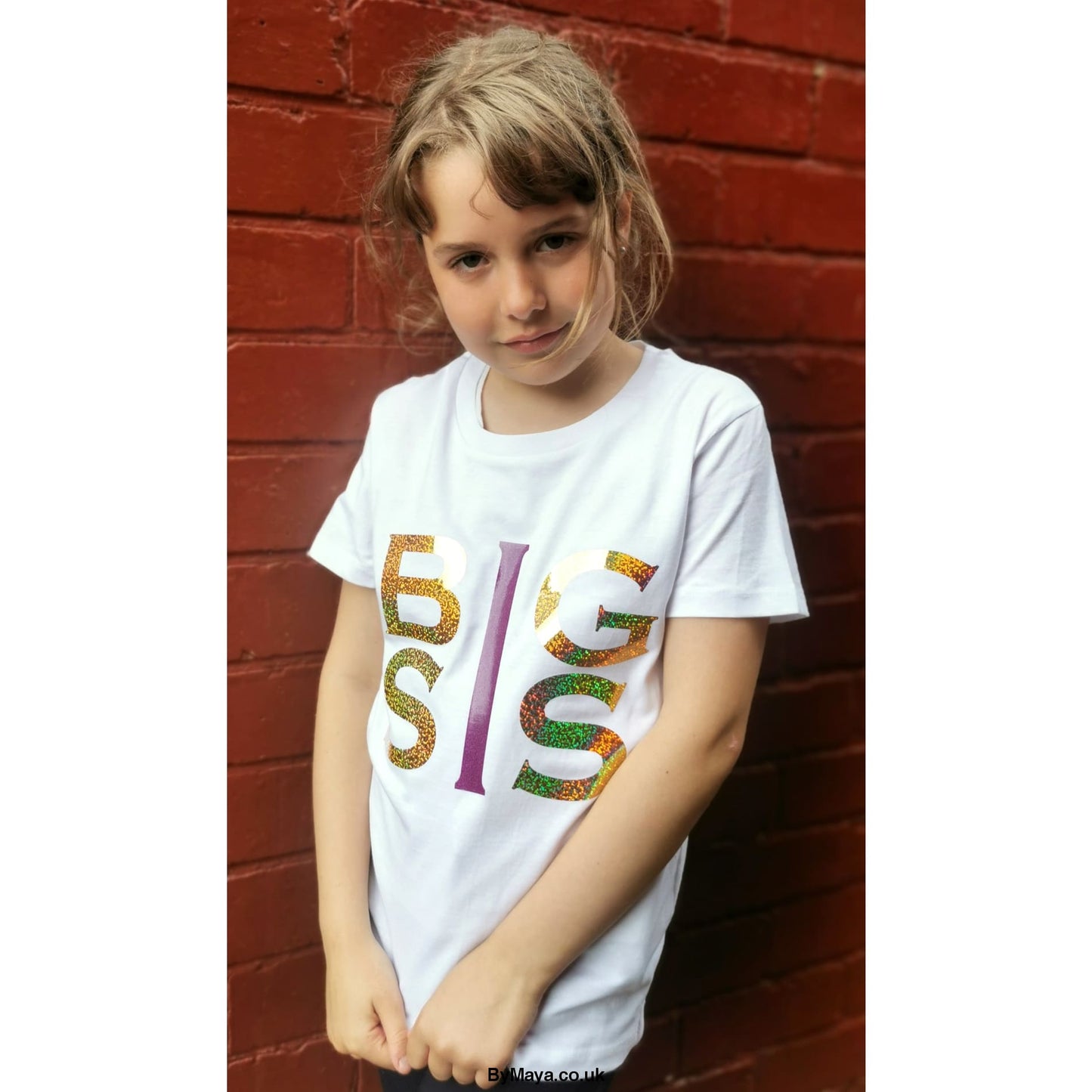 Big SIS kids personalised Organic cotton T-shirt - Girls