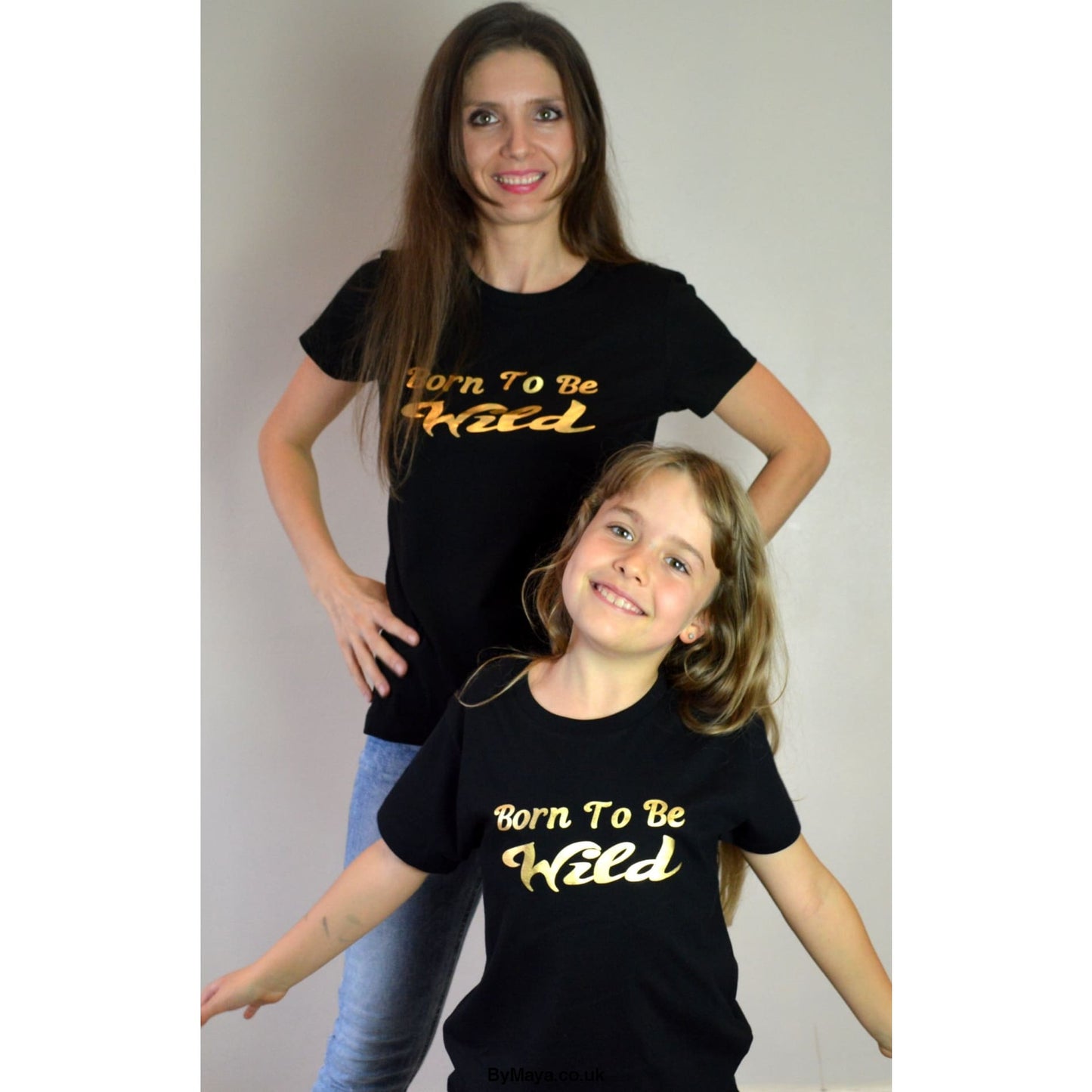 Born To Be Wild Personalised on a Ethically Made from Organic Cotton Vegan Approved T-shirt - bymaya.co.uk