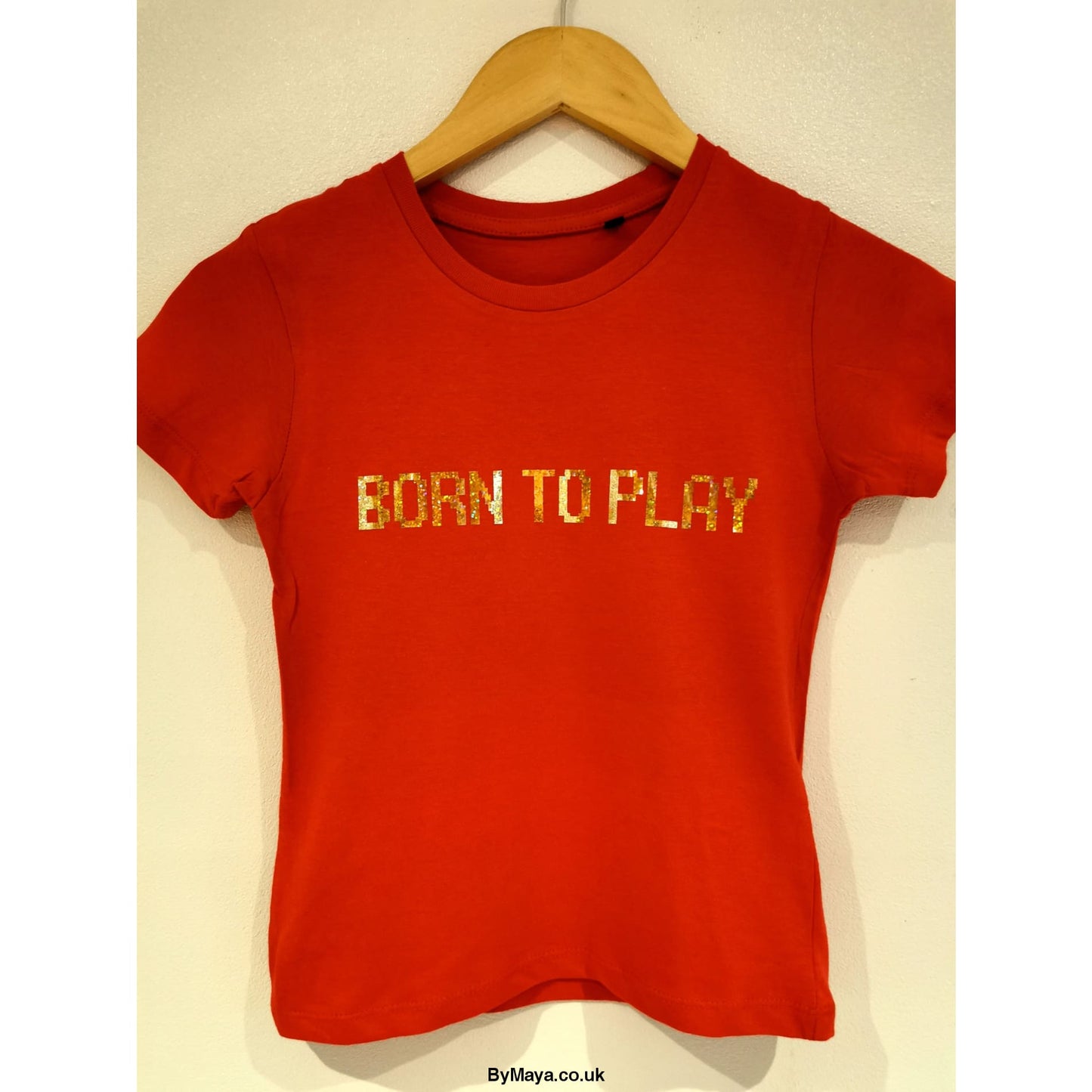Born to Play kids personalised Organic cotton T-shirt -