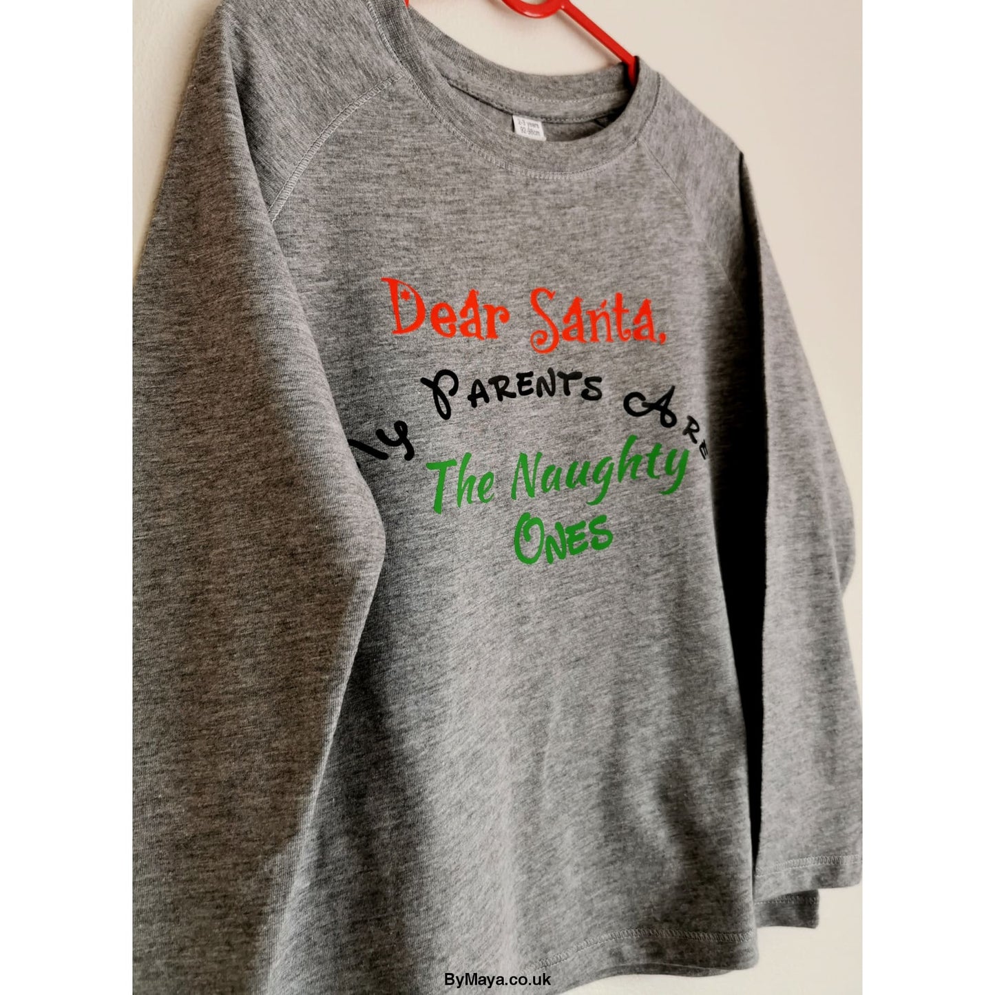 Dear Santa My Parents Are The Naughty Ones Kids Christmas