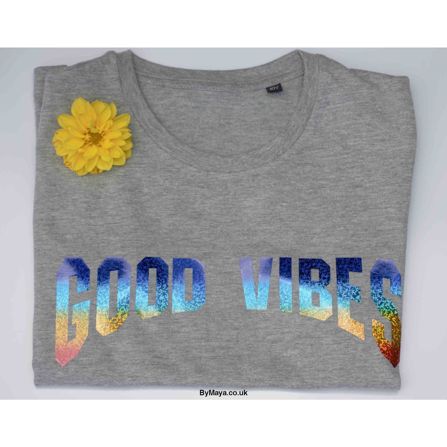 GOOD VIBES kids personalised Organic cotton T-shirt - Girls