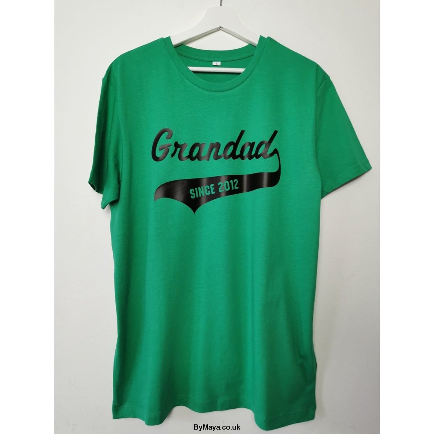Grandad Since 2012 Personalised text on a Ethically Made