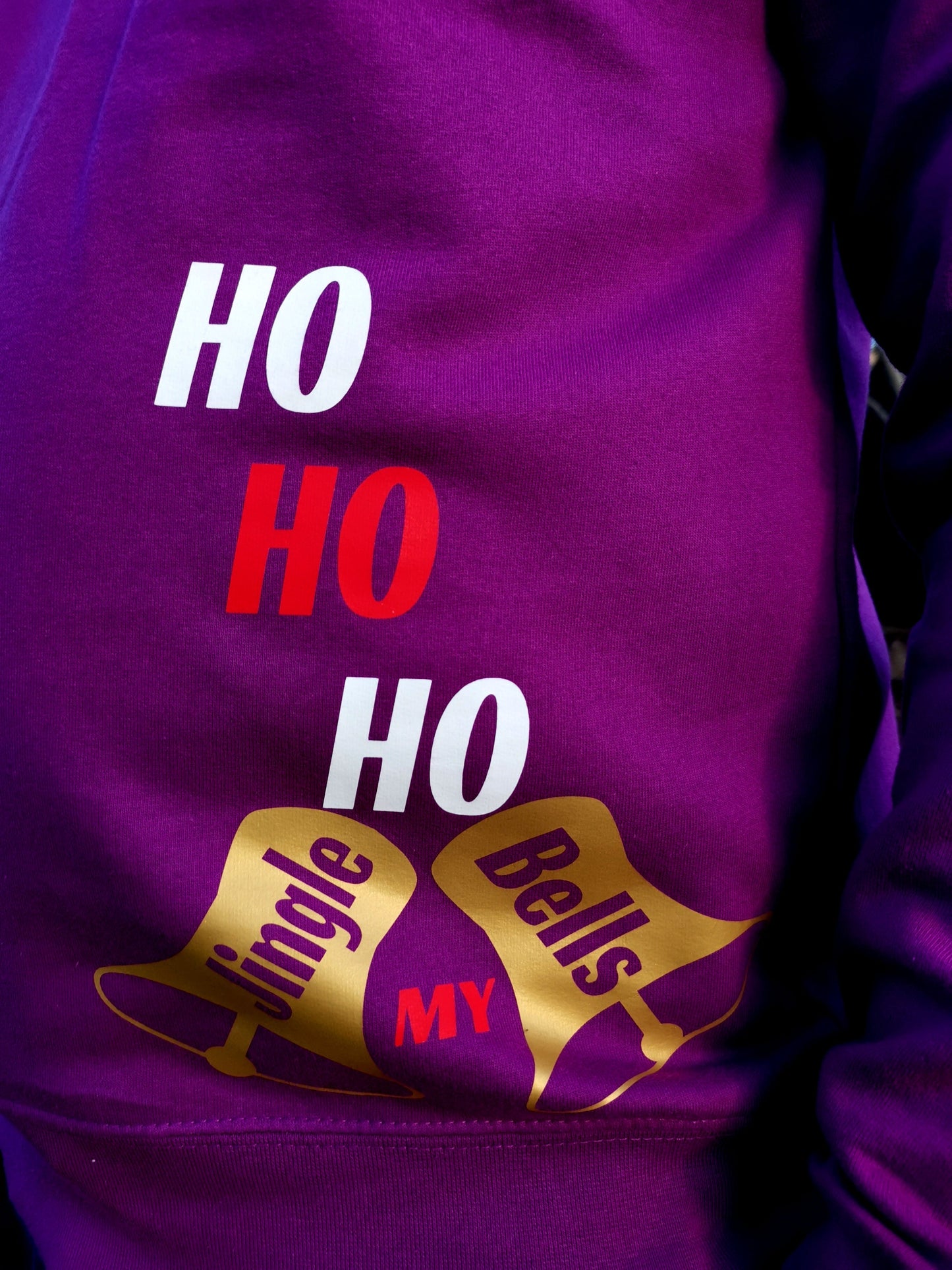 HO HO HO JINGLE MY BELLS Men's Christmas Sweater
