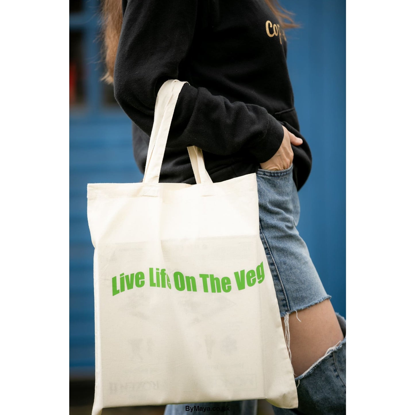 Live Life on The Veg Personalised Natural Bag For Life -