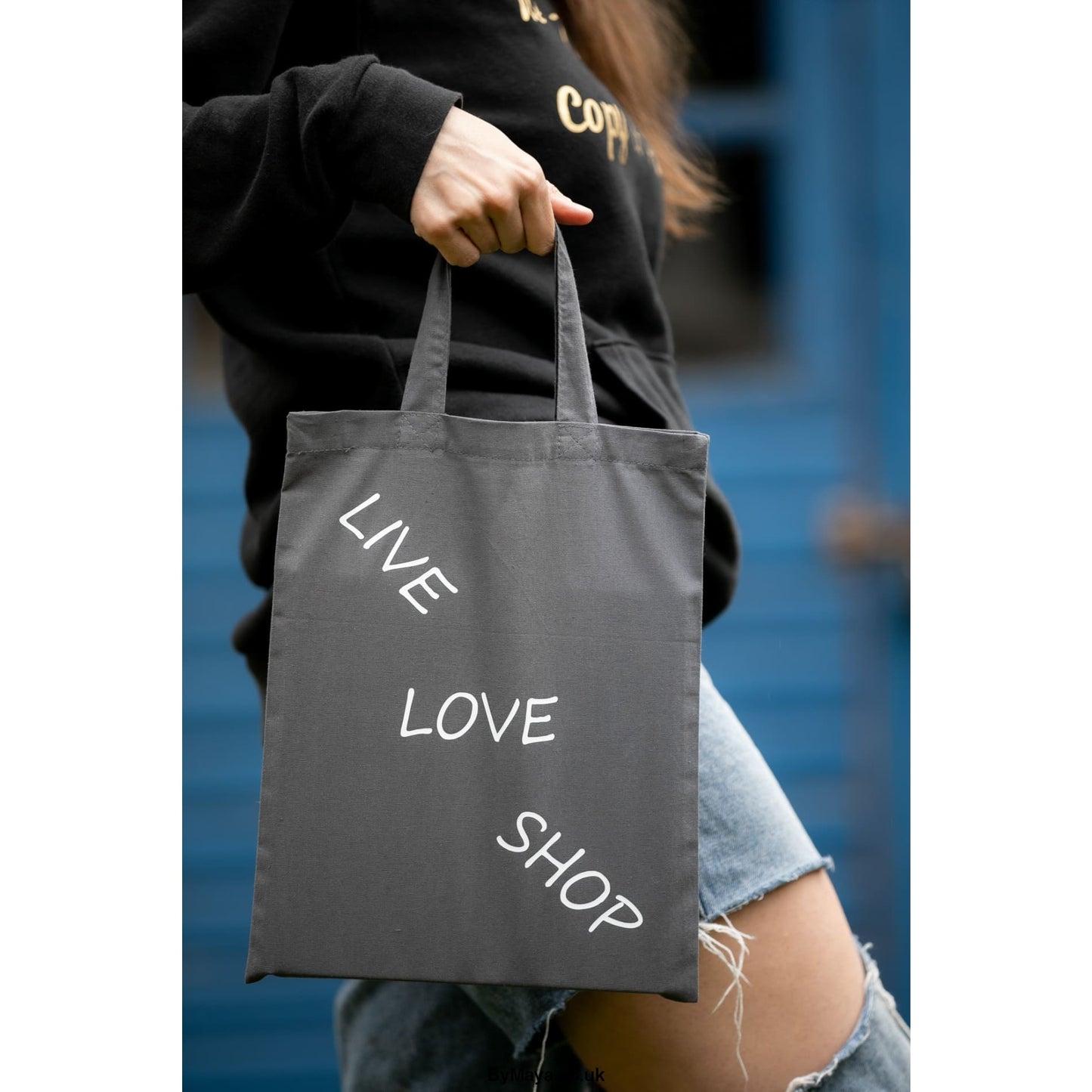 Live Love Shop Personalized Grey Mini Bag For Life - Grey /