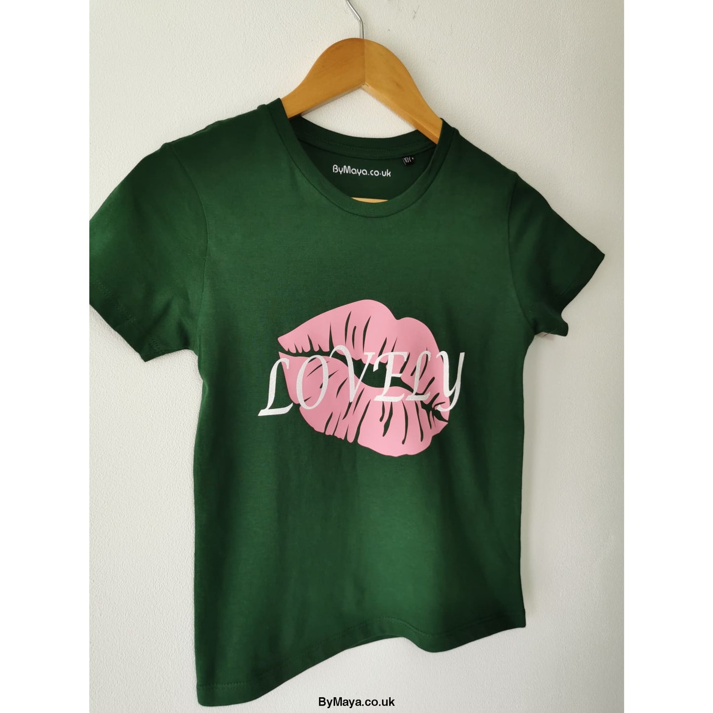 Lovely with big lips kids personalized Organic cotton