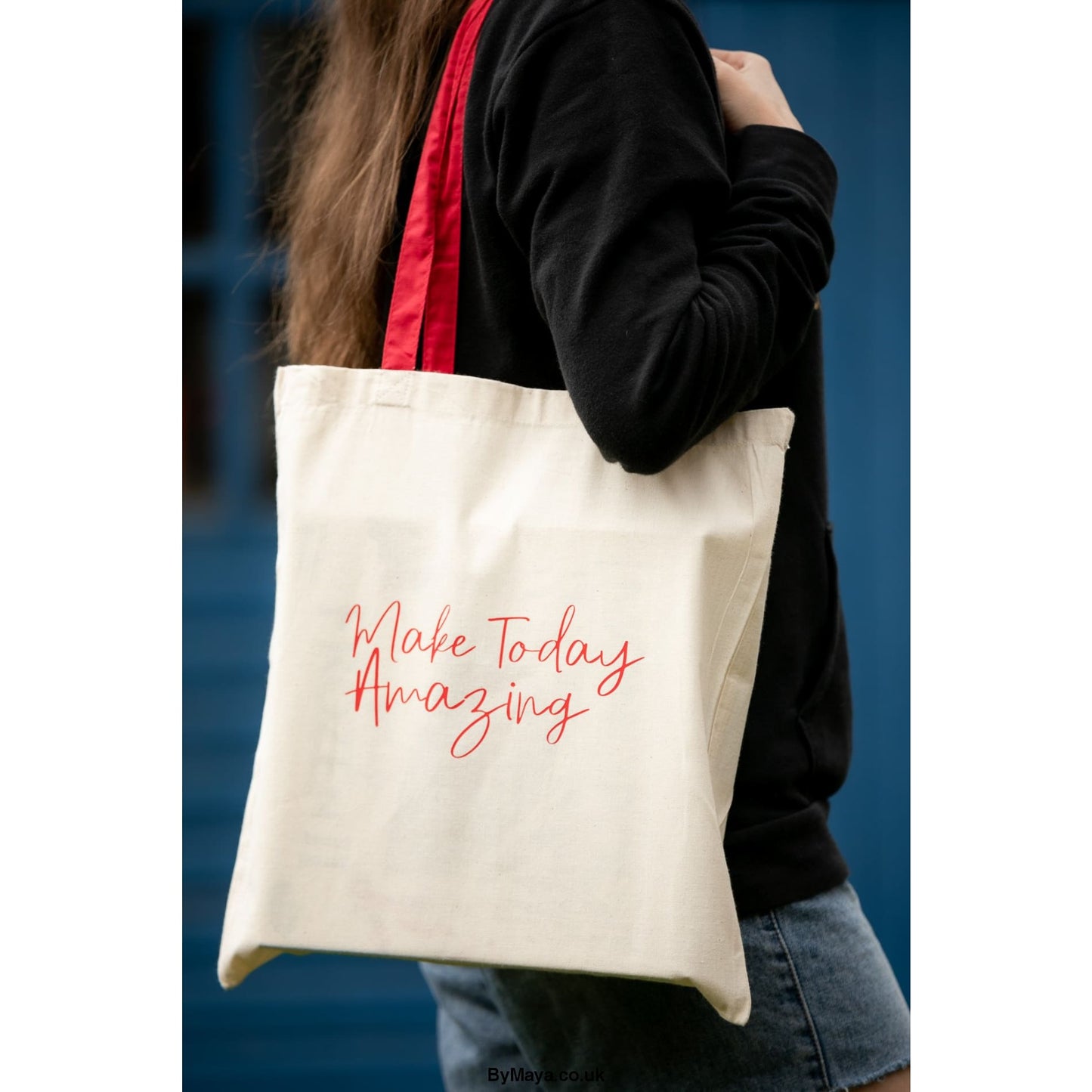 Make Today Amazing Bag For Life Personalised with Red