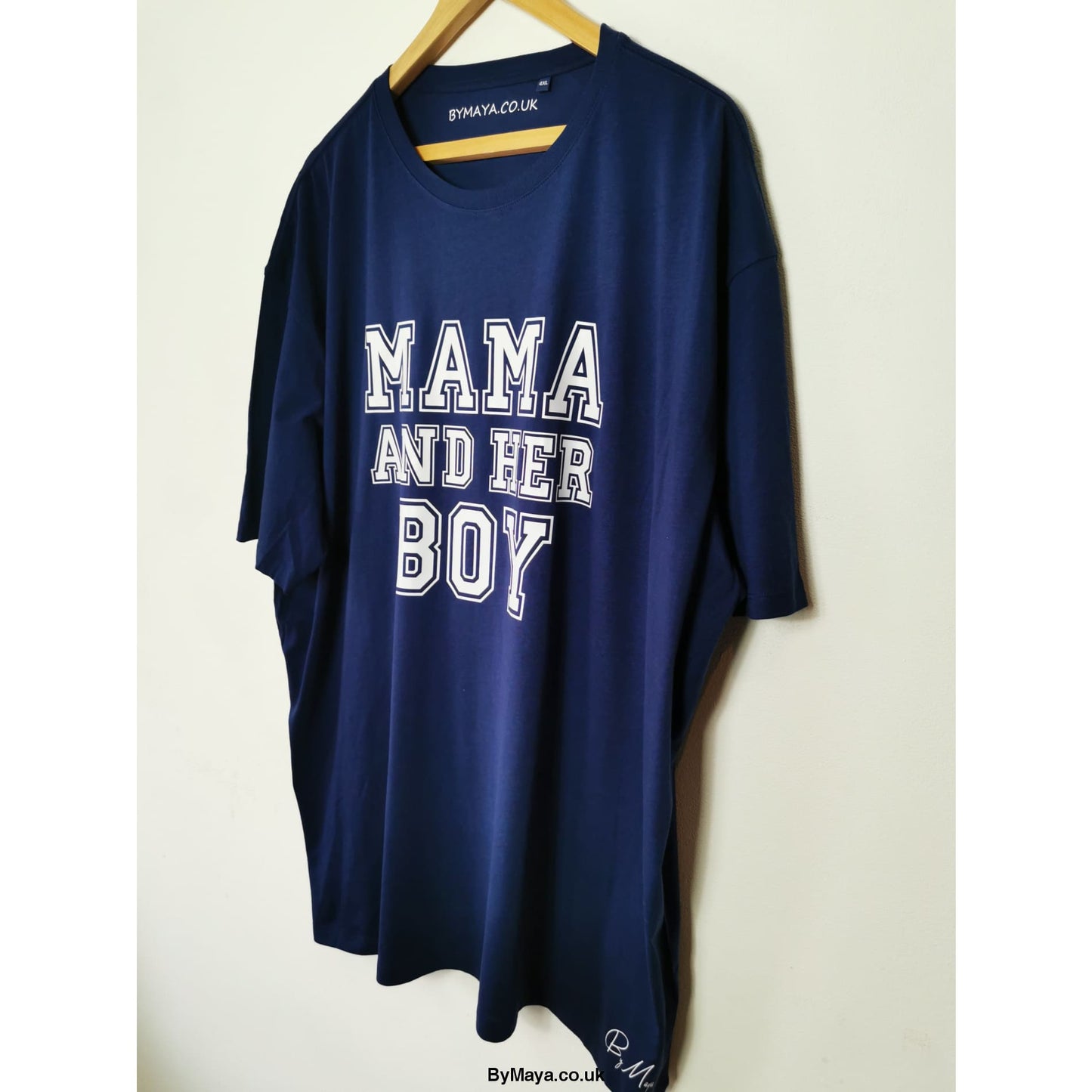 Mama and Her Boy Personalised text on a Ethically Made from