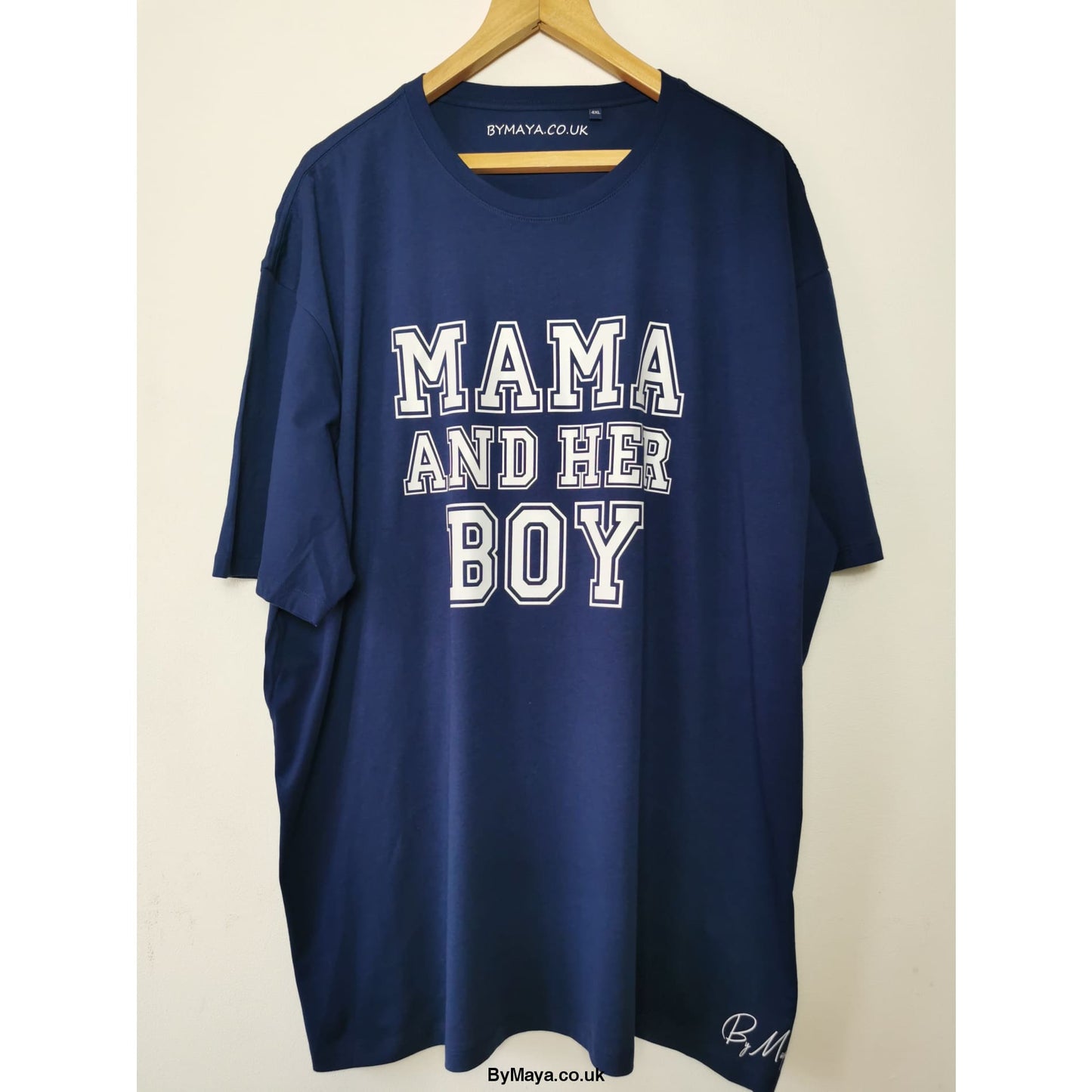 Mama and Her Boy Personalised text on a Ethically Made from