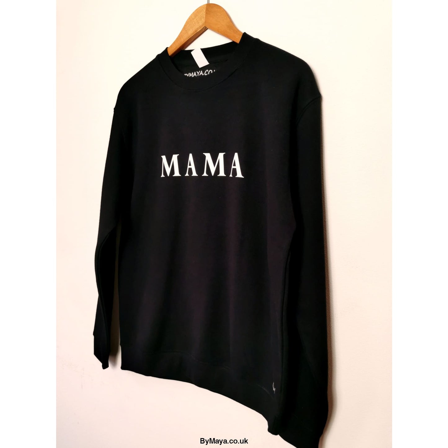 MAMA Personalised Messag on a Organic Cotton Unisex Sweat -