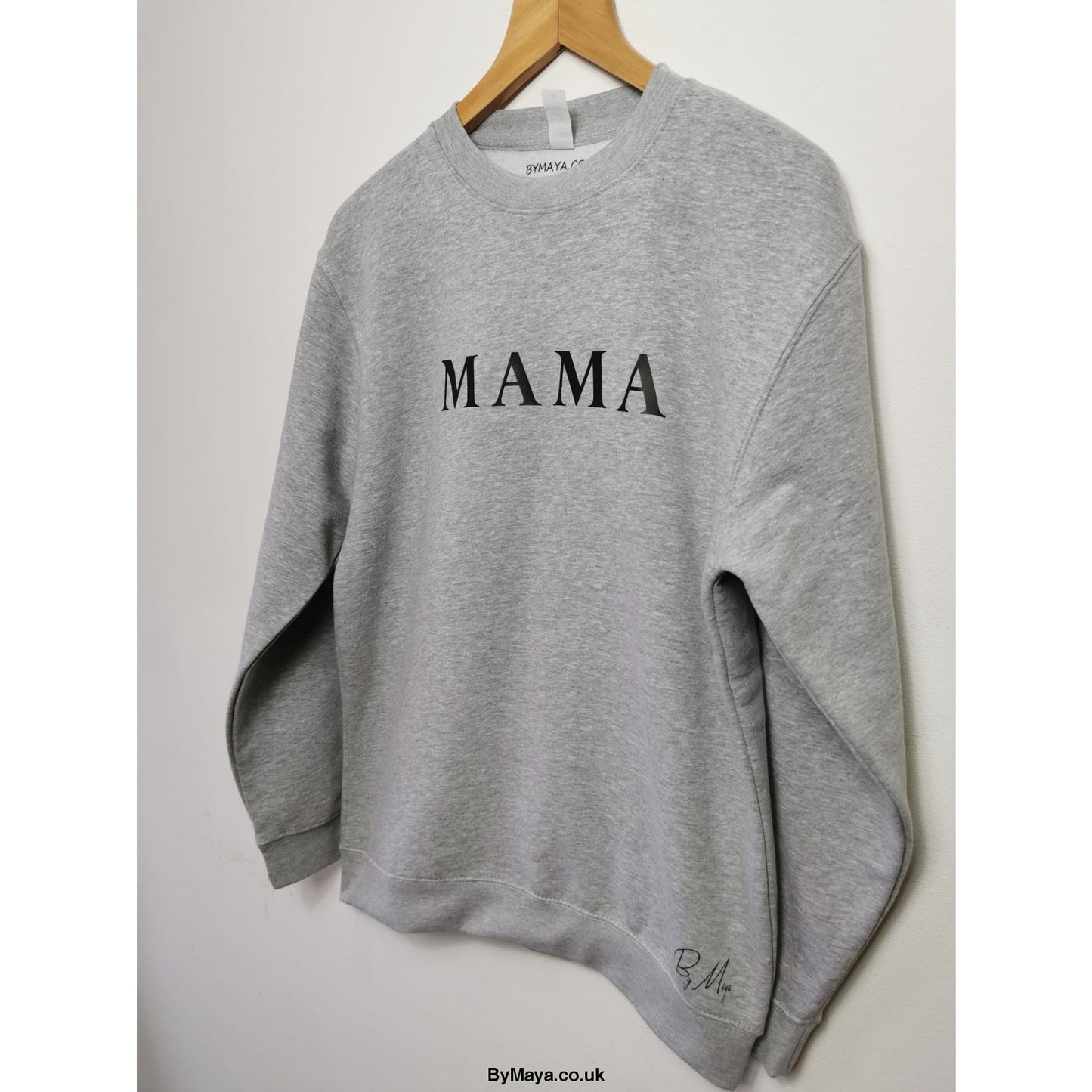MAMA Personalised Message on a Organic Cotton Unisex Sweat -
