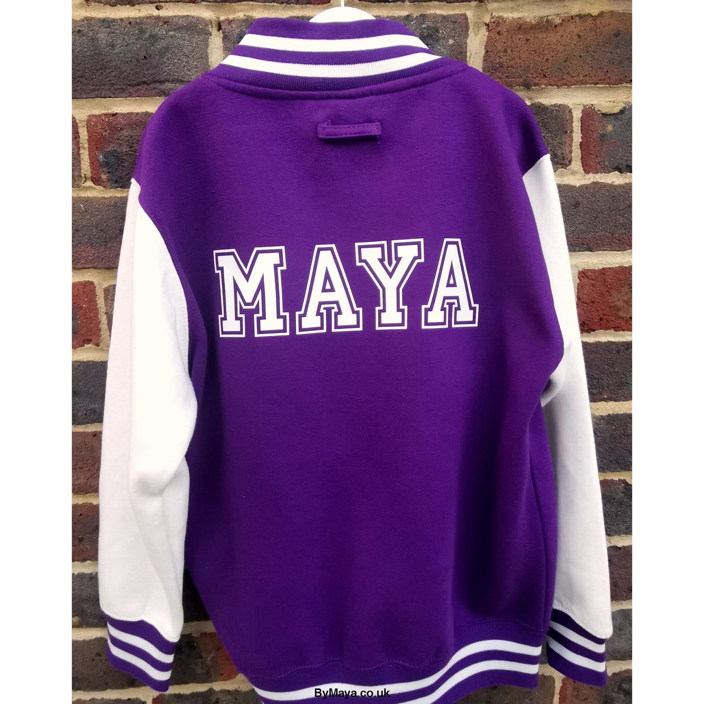 Maya Personalized text on an amazing Unisex Kids Varsity