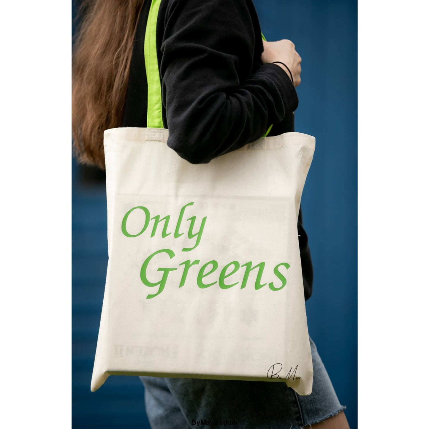 Only Greens Bag For Life Personalised with Contrast Handles