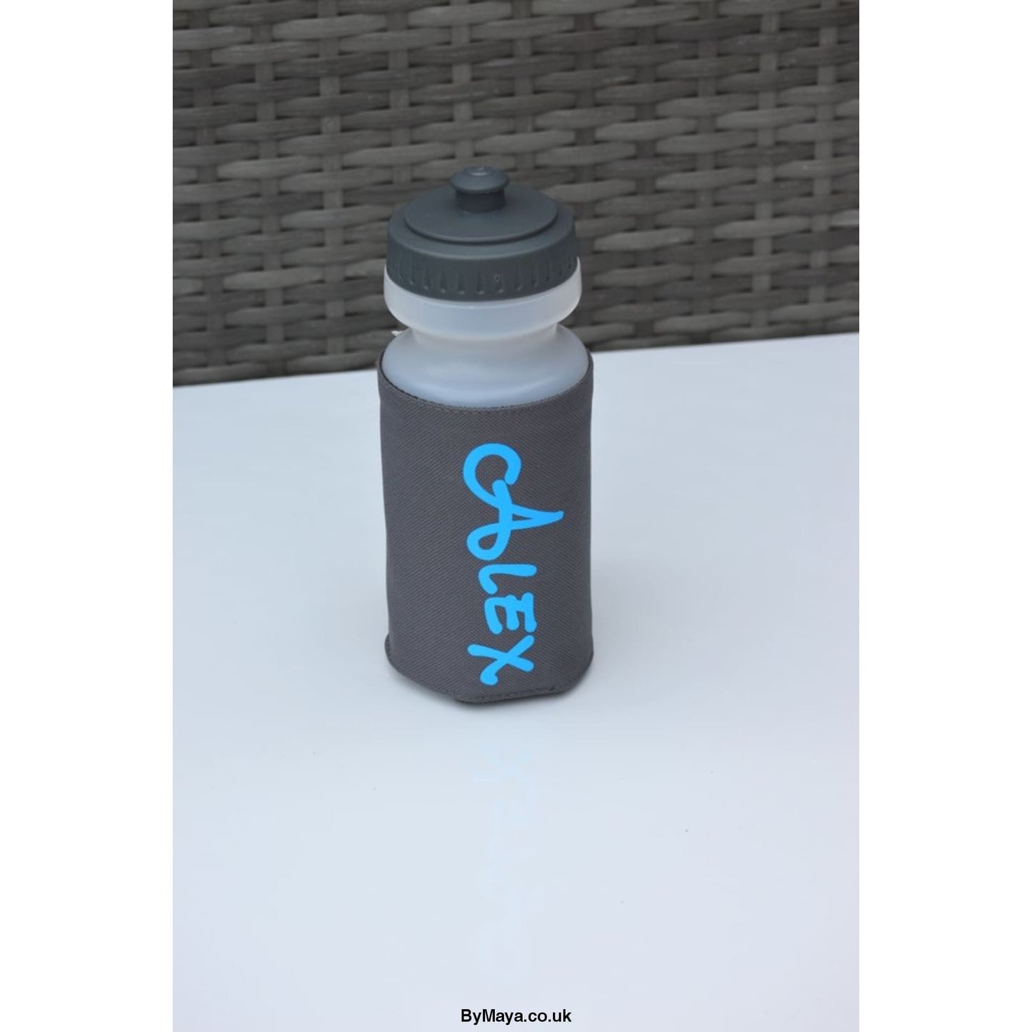 Personalised Bpa Free Water Bottle and Holder with carabiner