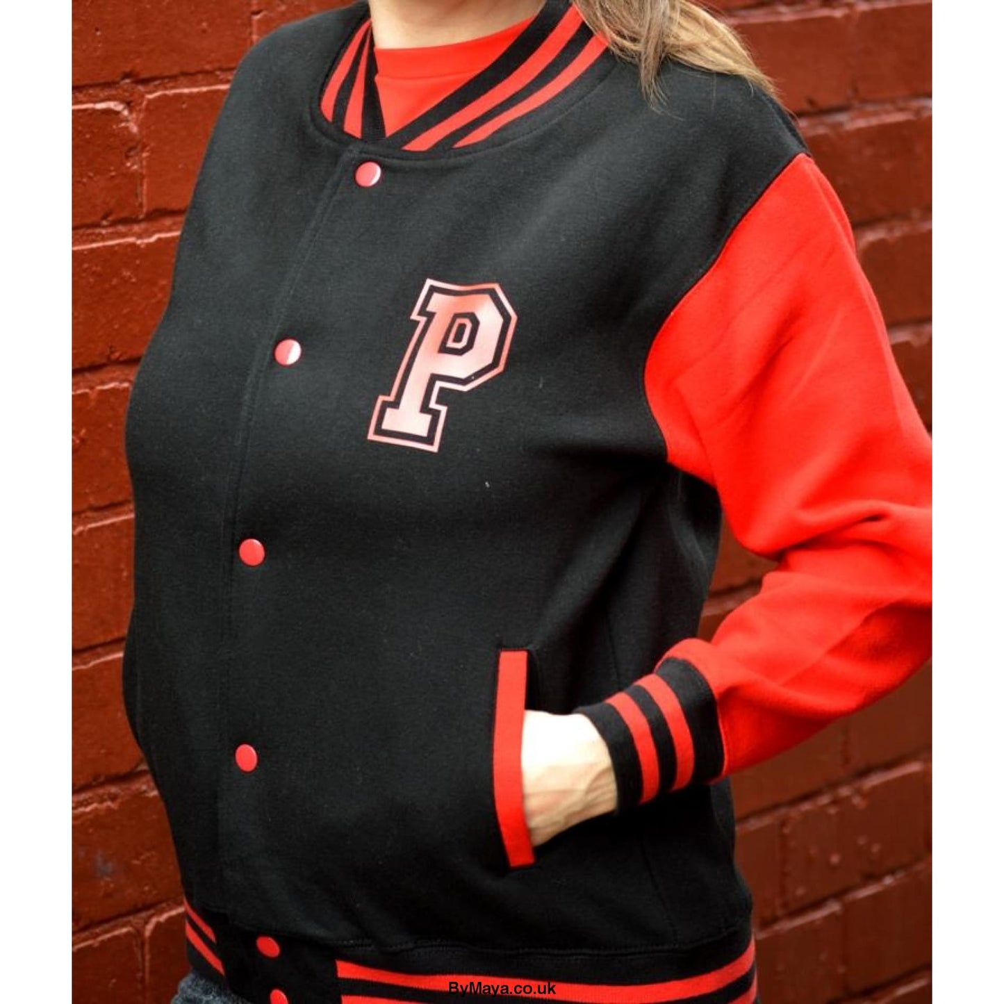 Personalised Kids Varsity Jacket with Initial and Number -