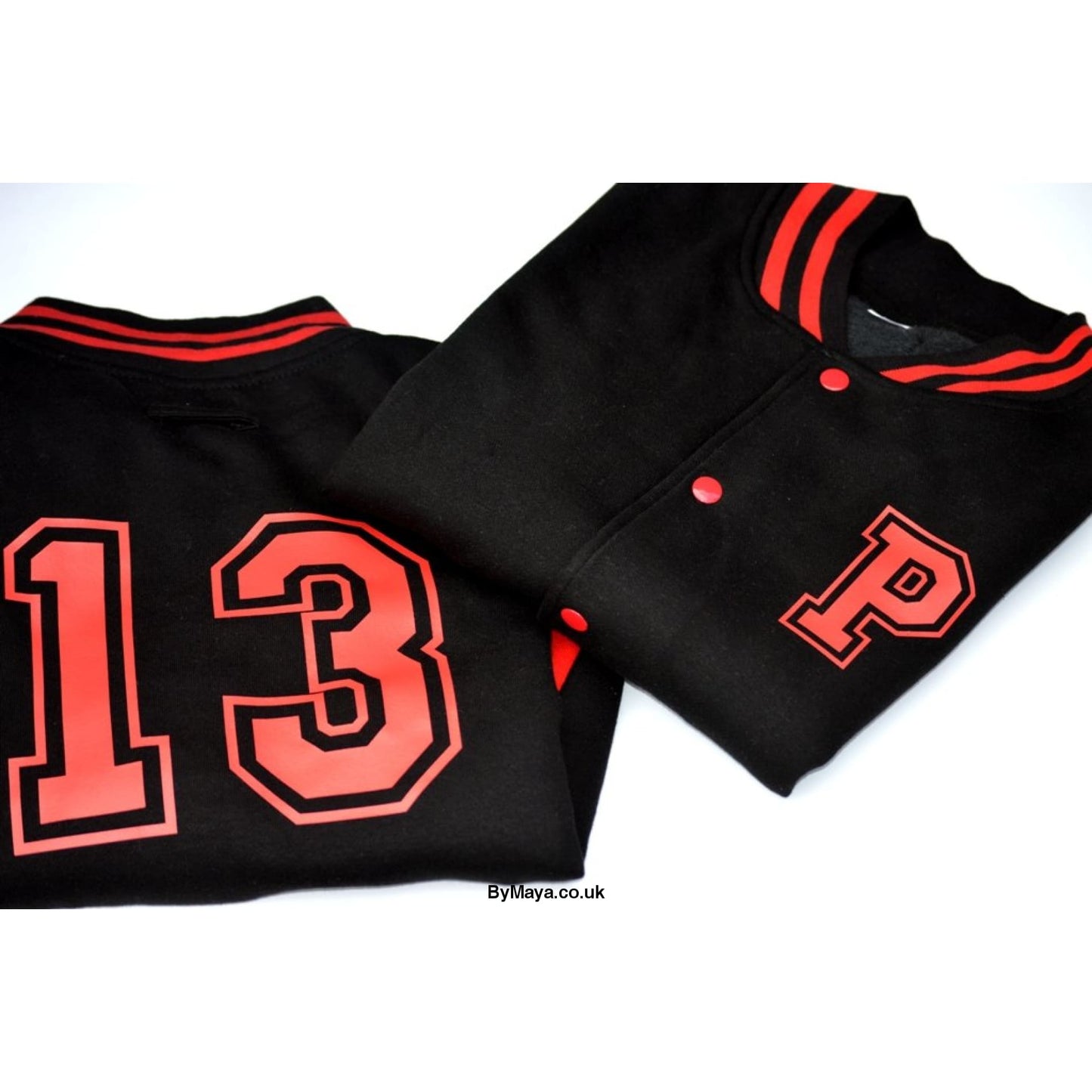 Personalised Kids Varsity Jacket with Initial and Number -