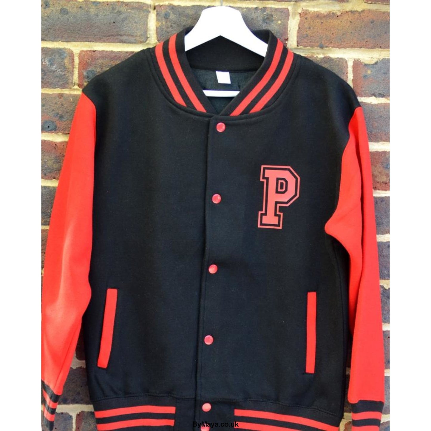 Personalised Kids Varsity Jacket with Initial and Number -