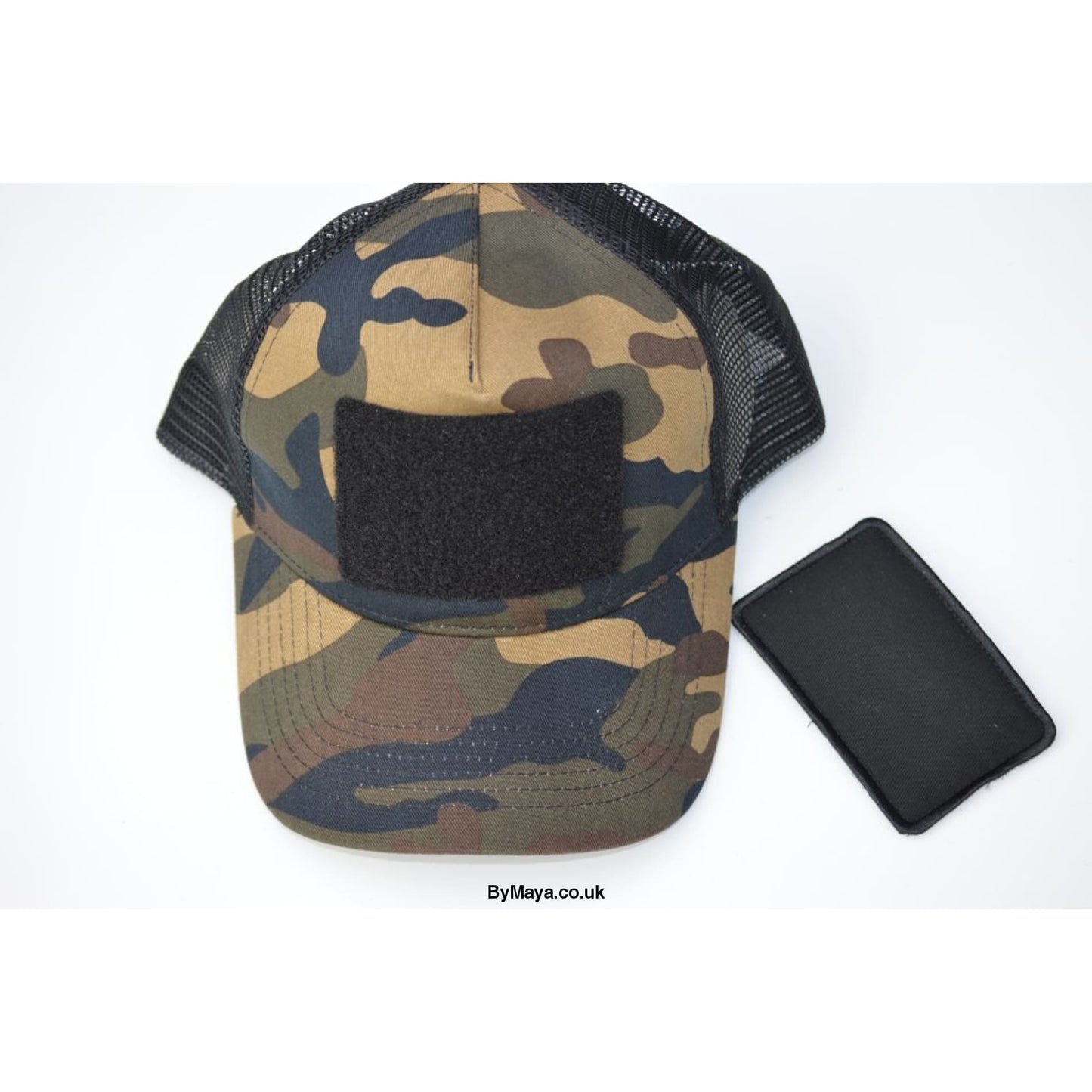 Personalized Message on a Jungle Camo Snapback Trucker Cap -