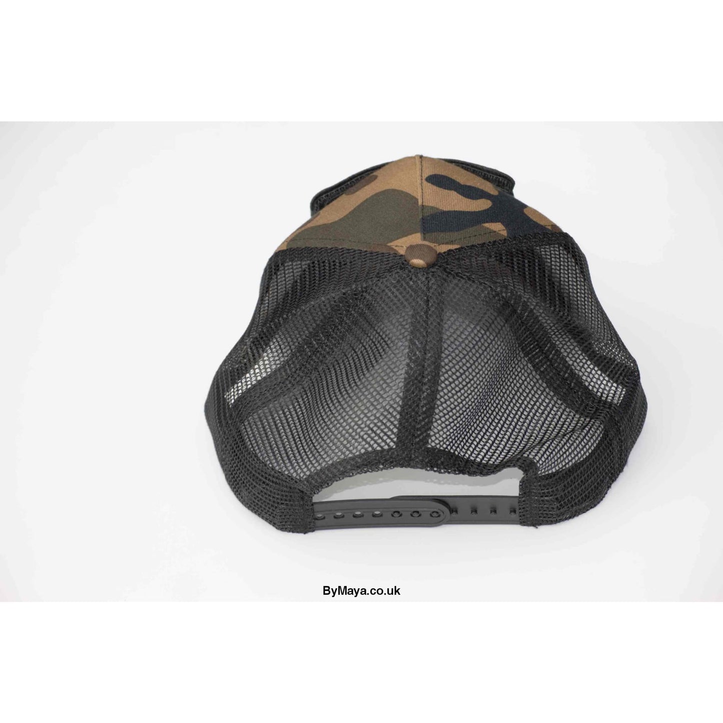 Personalized Message on a Jungle Camo Snapback Trucker Cap -