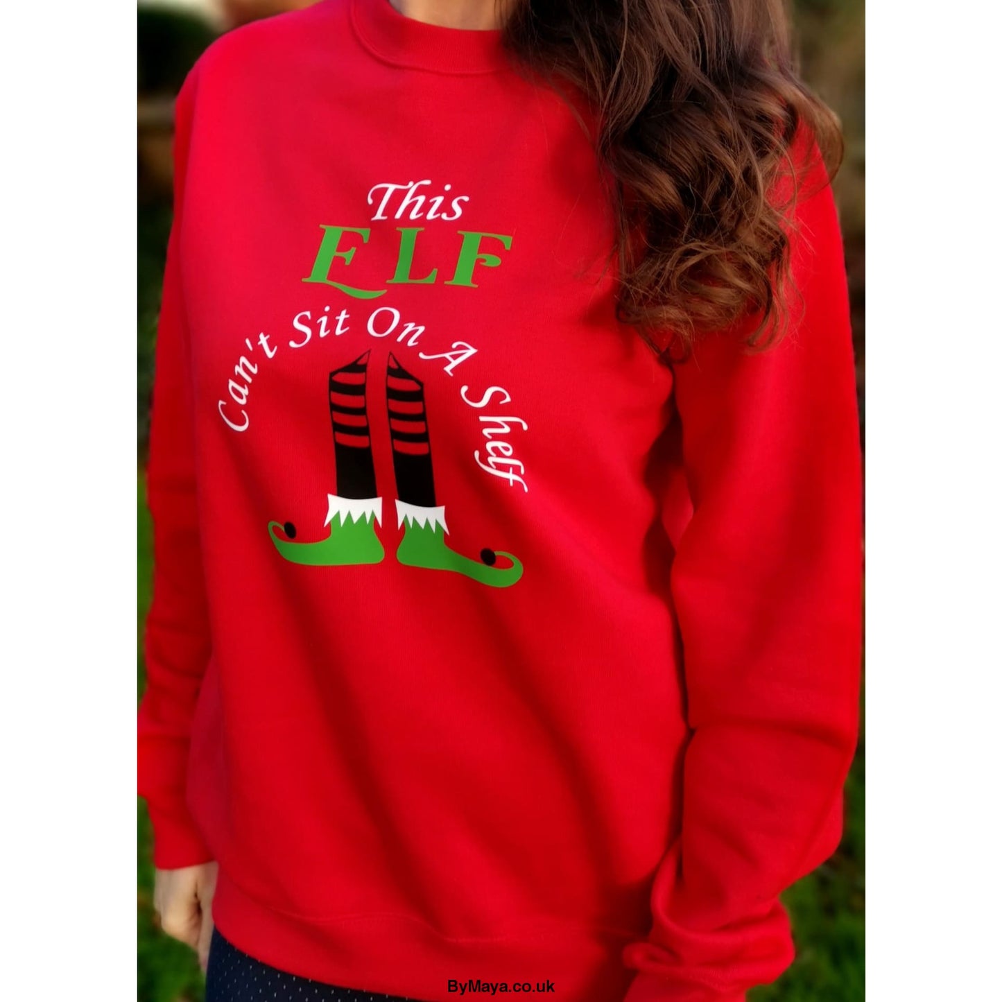 This Elf Can’t Sit On A Shelf funny Christmas Ladies