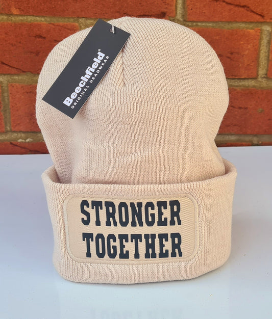 Stronger Together Unisex Sand Patch Beanie