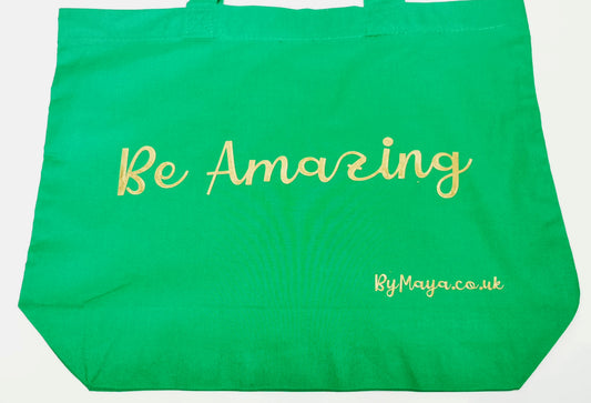 Be Amazing Personalised Maxi Tote Bag