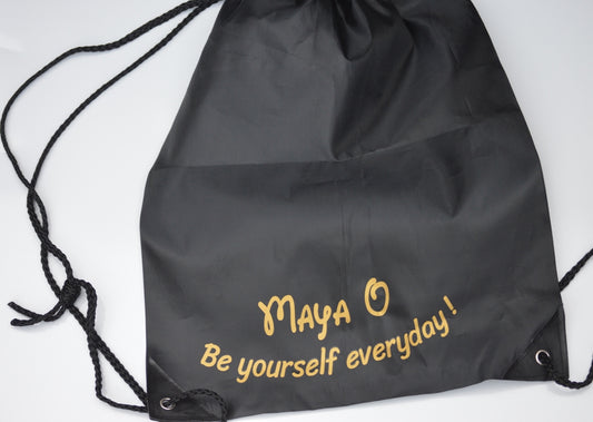 PE Bag, with a personalised message for Kids - bymaya.co.uk