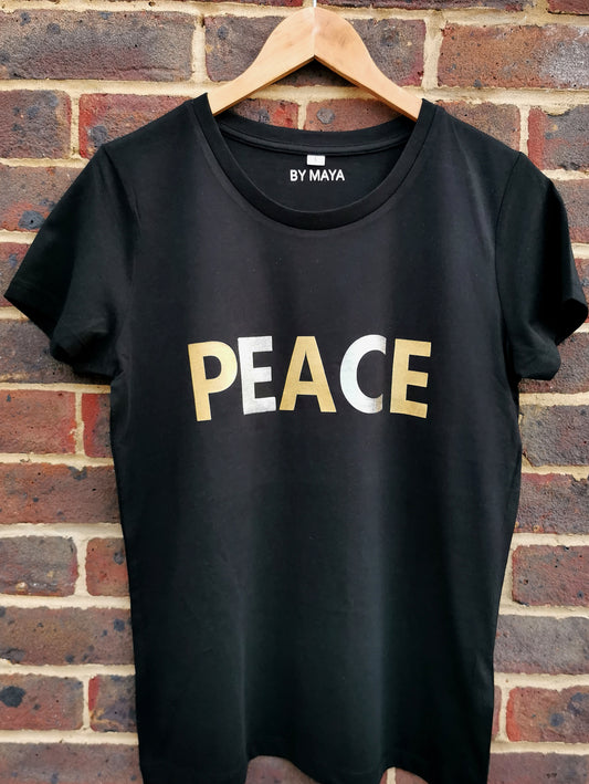 PEACE Ladies Personalised T-shirt