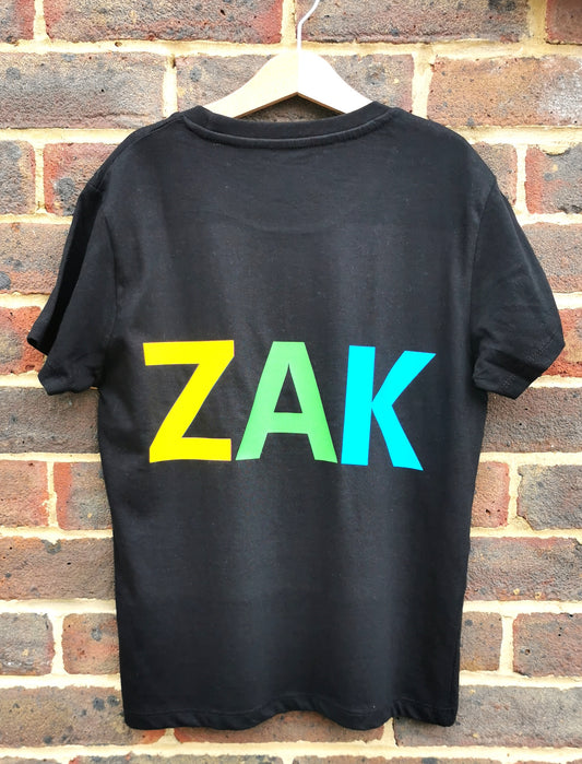 ZAK Boys Name T-shirt