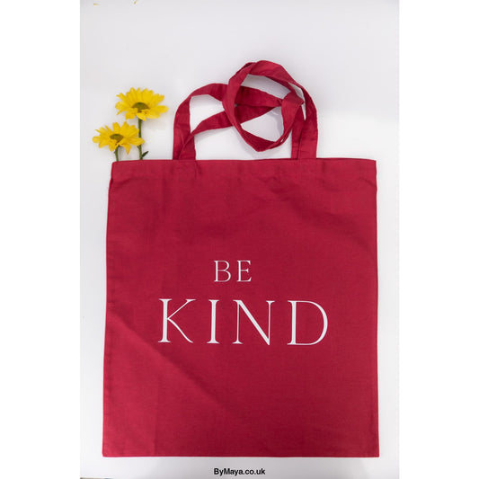 Be Kind Personalized Burgundy Bag For Life - Long Handles - 