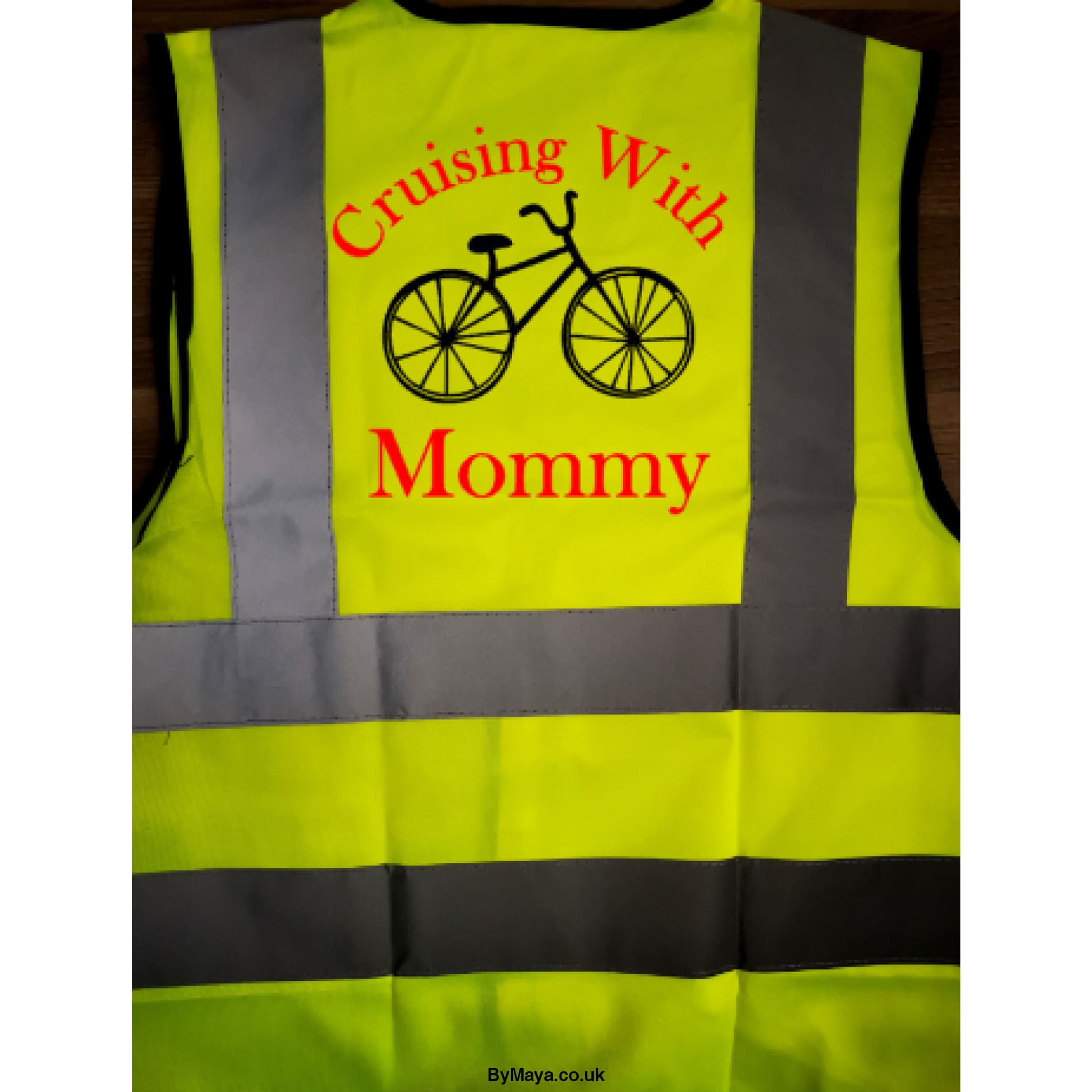 Cruising with Mommy Cyclist Personalised Hi-vis for children