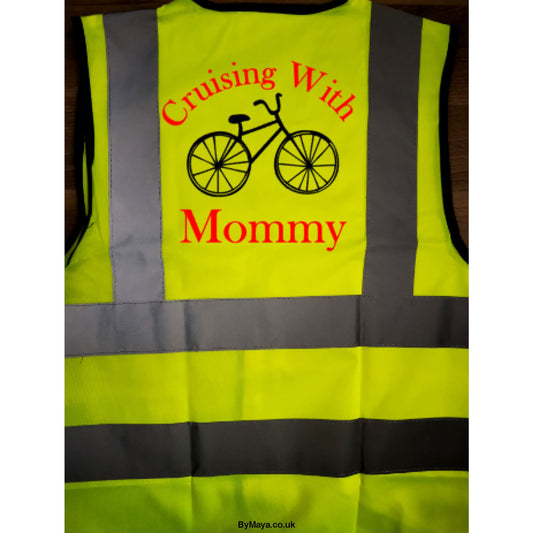 Cruising with Mommy Cyclist Personalised Hi-vis for children