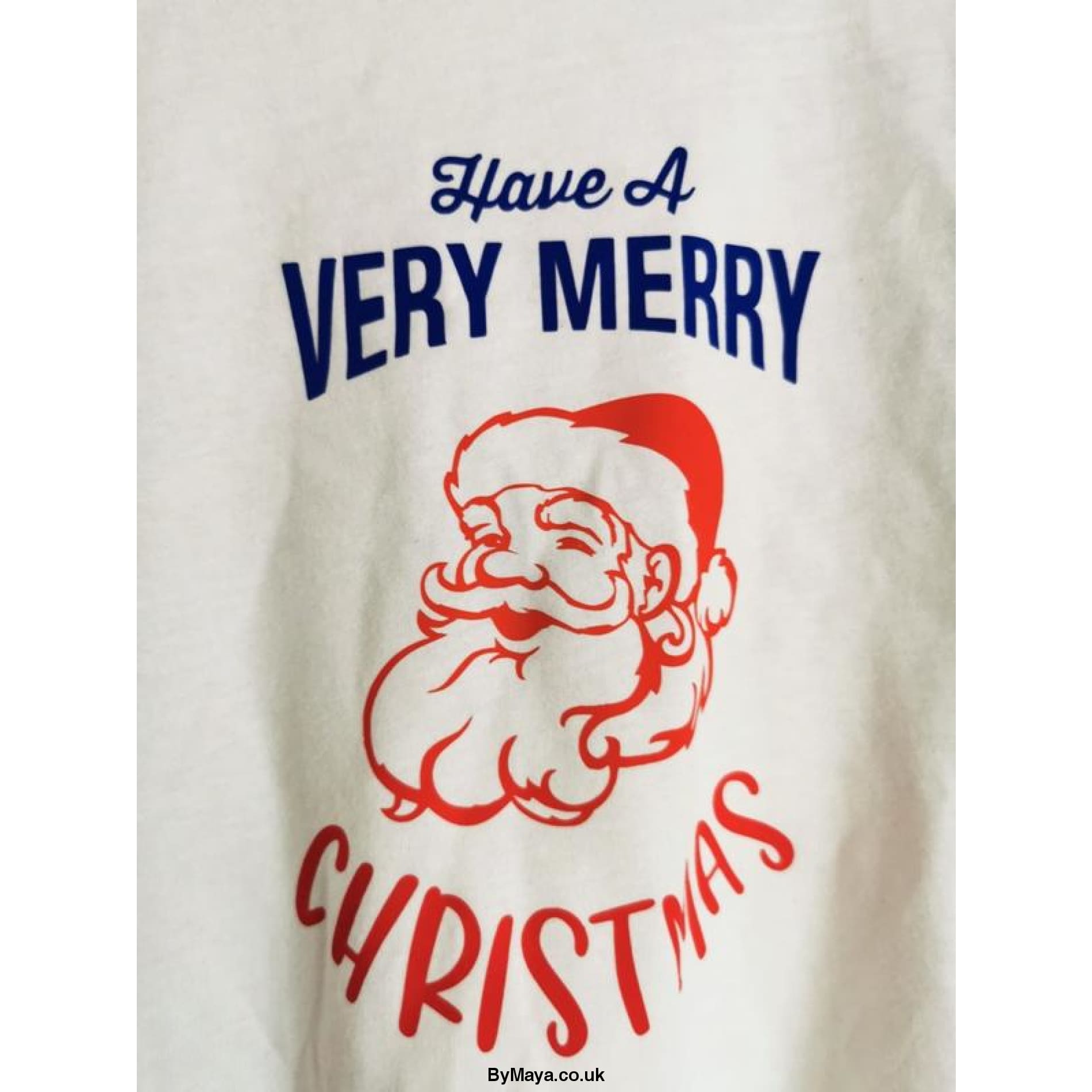 Have a Very Merry Christmas Boys Christmas Personalised Message on a Mini Superstar Baseball T-Shirt - bymaya.co.uk