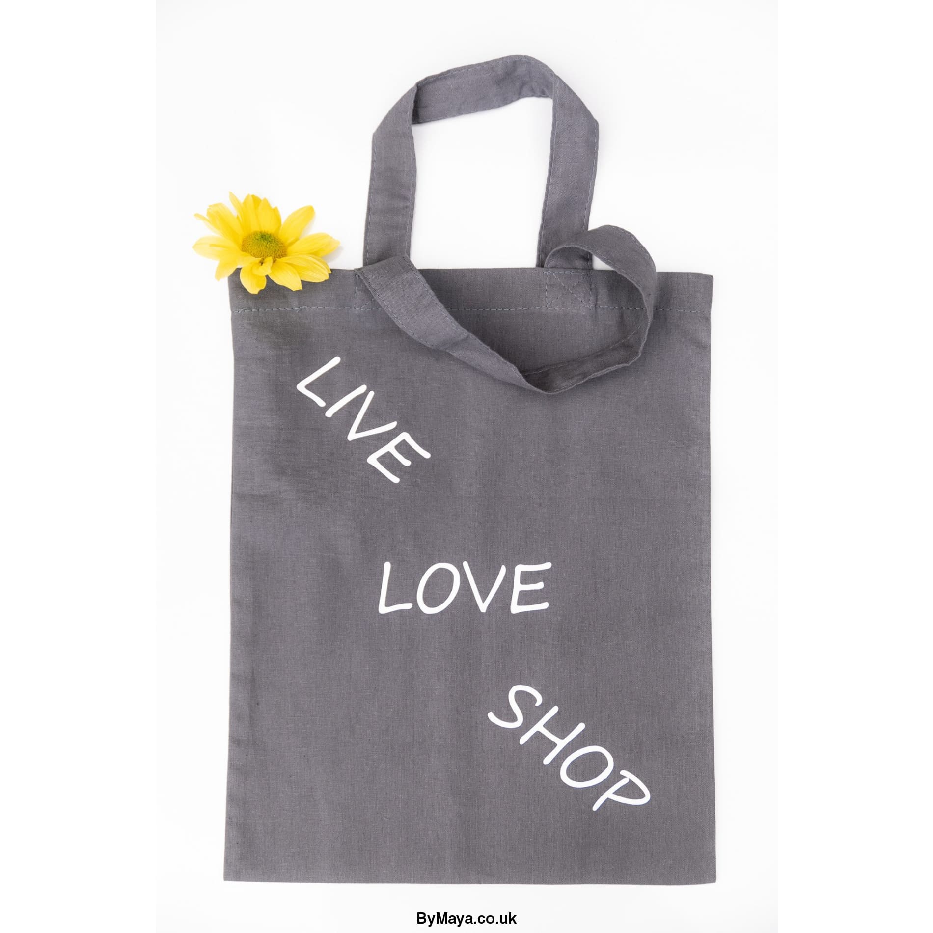 Live Love Shop Personalized Grey Mini Bag For Life - Grey / 