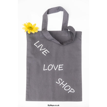 Live Love Shop Personalized Grey Mini Bag For Life - Grey / 