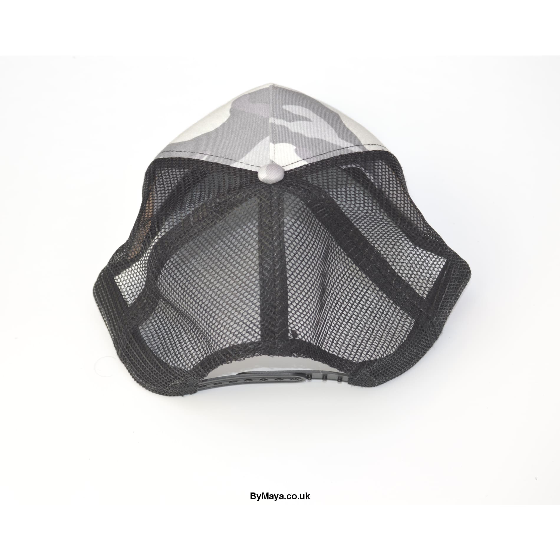 Personalised Arctic Camo Snapback Trucker Cap Mesh Rear 