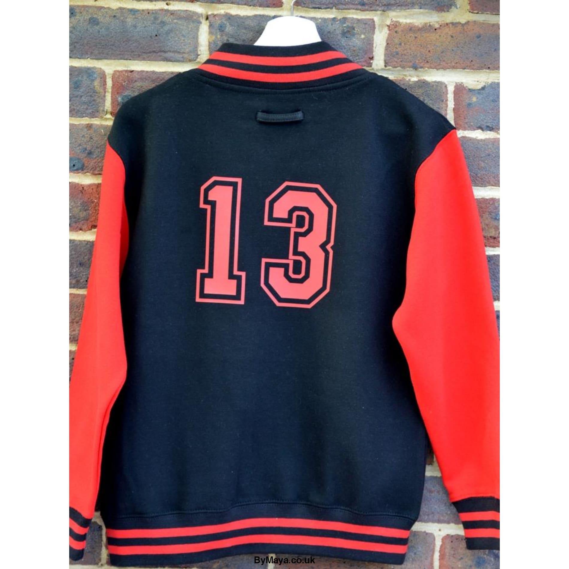 Personalised Kids Varsity Jacket with Initial and Number - 