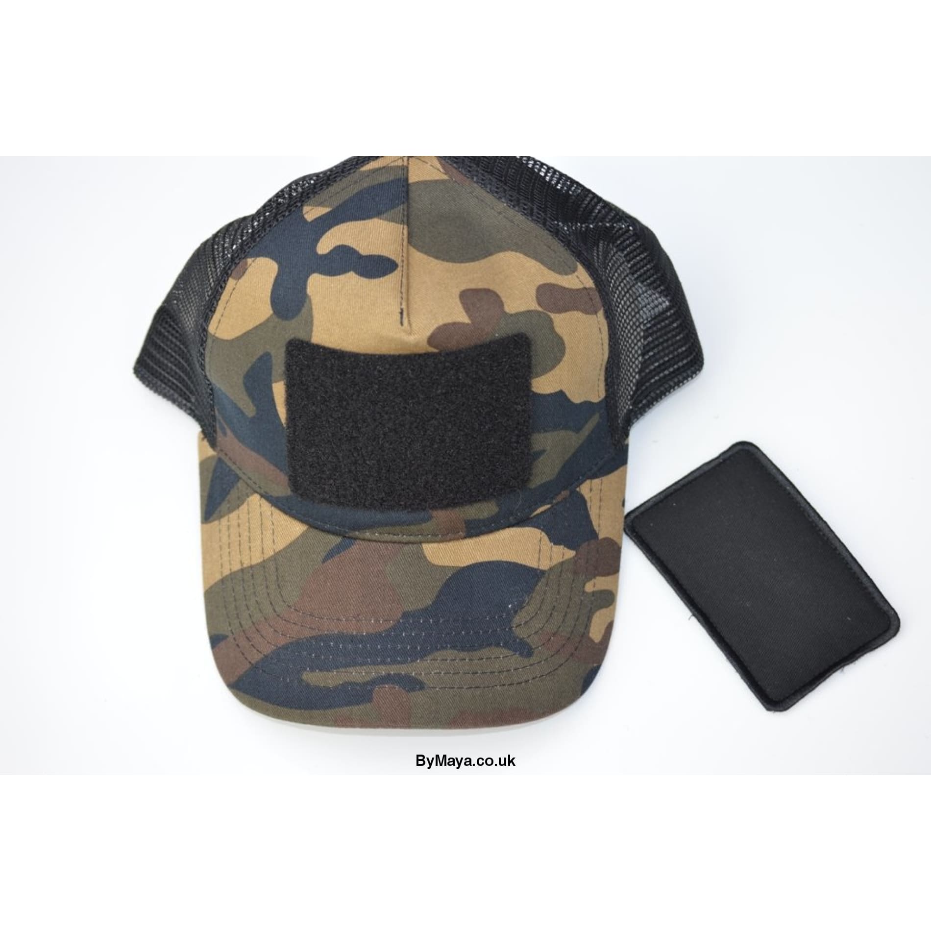 Personalized Message on a Jungle Camo Snapback Trucker Cap -